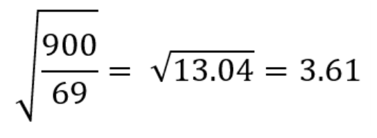 Worked example of the range increase from combining two antenna gains