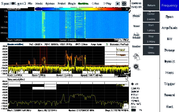 SpecICX-gen3 screenshot: Standard Spectrum Analysis mode